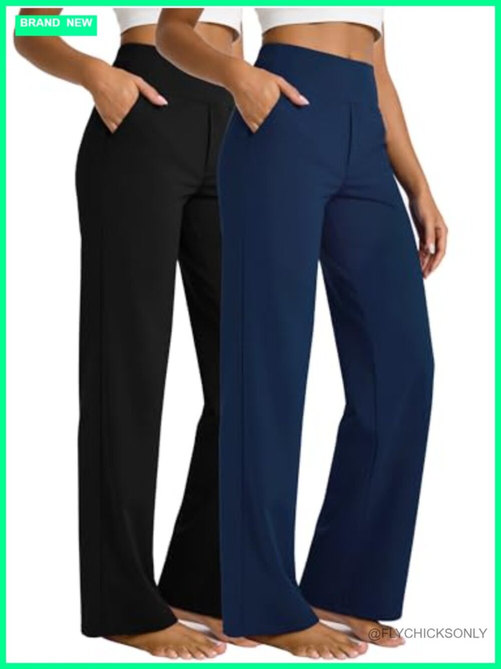 CADMUS Women's Wide Leg Yoga Pants High Waist Stretch with Pockets